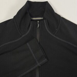 Smartwool Merino 250 Base Layer Quarter Zip Top Black Long Sleeve Wool Womens L